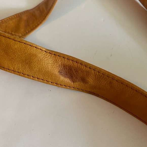 Vintage Leather Loft-marbled handmade tan leather satchel bag in great condition - Picture 10 of 10